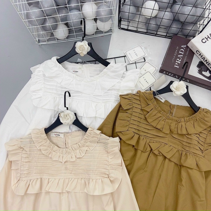 Áo babydoll viền bèo hàng QC SM | BigBuy360 - bigbuy360.vn