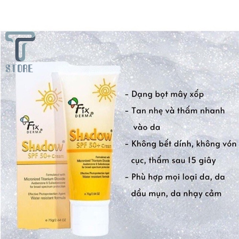 Kem Chống Nắng Shadow SPF 50+ (75g) - Gel Chống Nắng Shadow cho da mặt và toàn thân