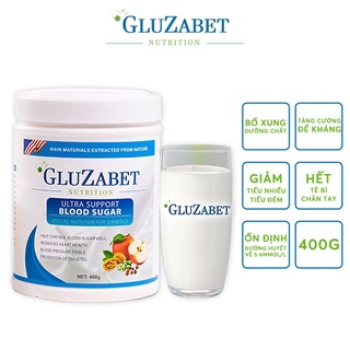 [Quà tặng không bán] Sữa dinh dưỡng Gluzabet 400g dành cho người tiểu đường, ổn định đường huyết