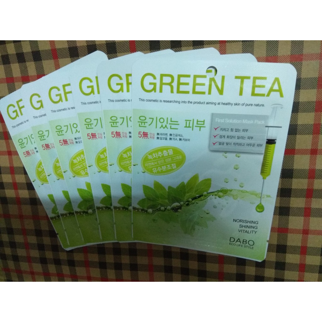 Mặt Nạ Trà Xanh Hàn Quốc DABO GREEN TEA
