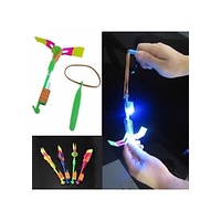 Đồ chơi ná bắn chong chóng xoay có đèn led bắn bằng thun