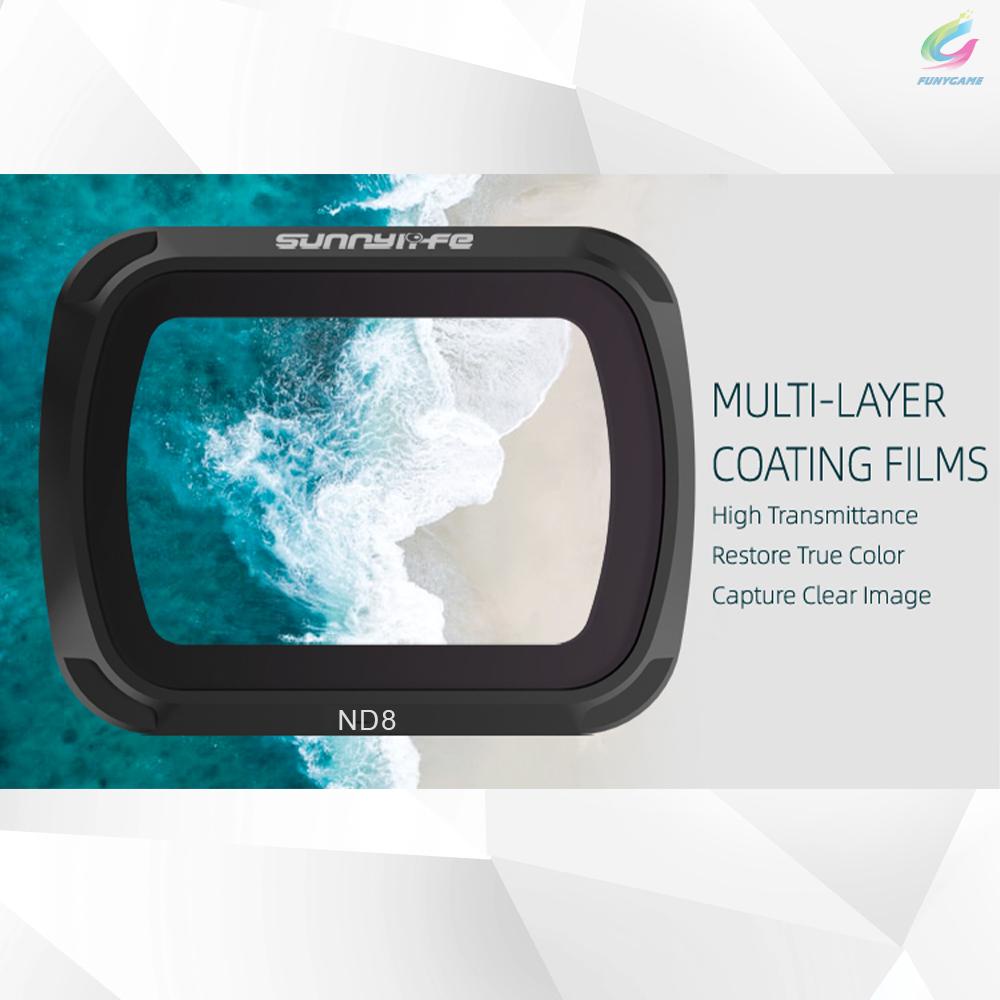 for DJI Mavic Air 2 Drone 4pcs Lens Filter Set MCUV CPL ND4 ND8 Filter Combo Multi-coated Filters Camera Lens Glass[fun]
