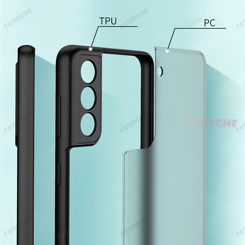 Ốp Điện Thoại Silicon Cứng Chống Sốc Mặt Nhám Cho Samsung Galaxy S21 FE 5G S21FE S22+ S22 Plus Ultra