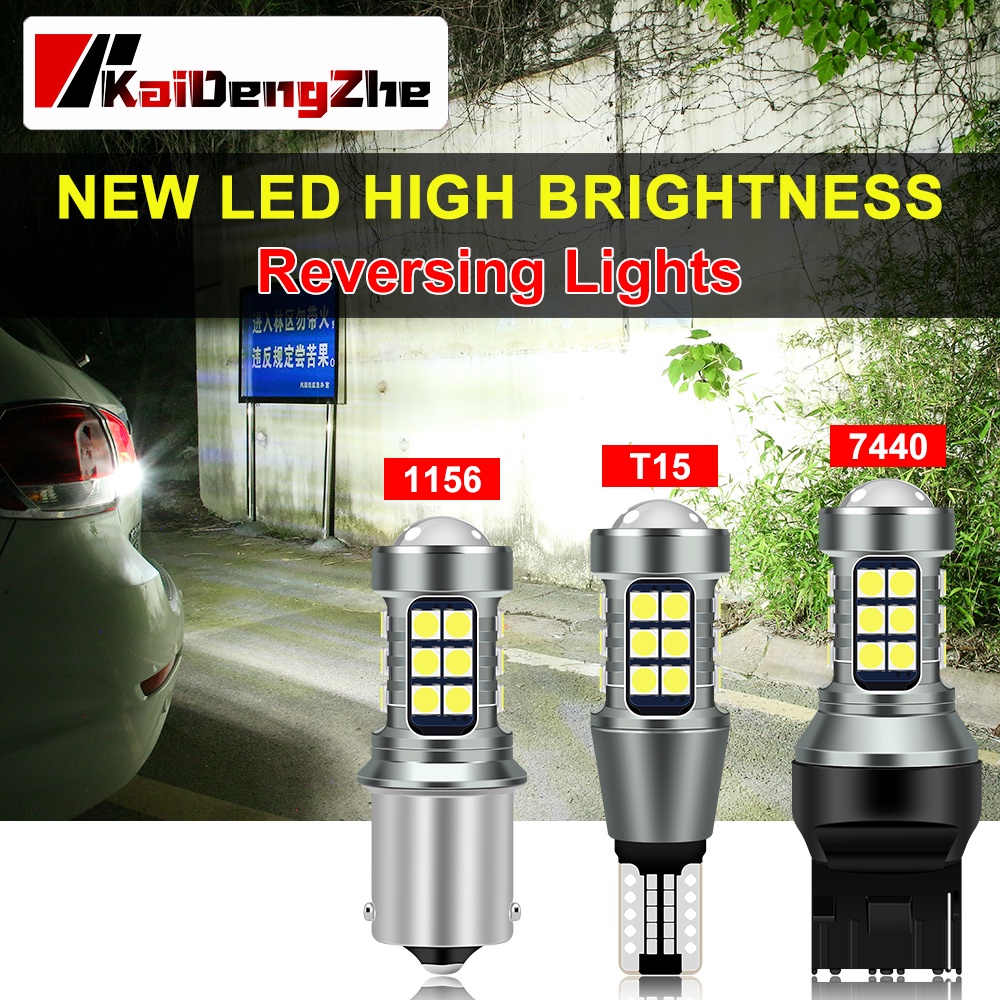 1PCS T15 Đèn lùi xe máy ô tô 1156 1157 7440 T20 P21W Đèn tín hiệu ô tô Bóng đèn LED tự động 27SMD 3030 Đèn hậu ô tô LED 12V Trắng nhấp nháy