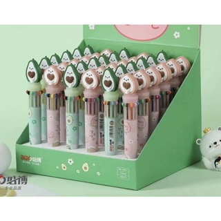 Bút 10 ngòi đầu thú ngộ nghĩnh (được chọn mẫu)