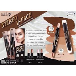 Tạo Khối 2 Đầu Ashley Stereo V-Face Contour & Highlight Duo Stick | BigBuy360 - bigbuy360.vn