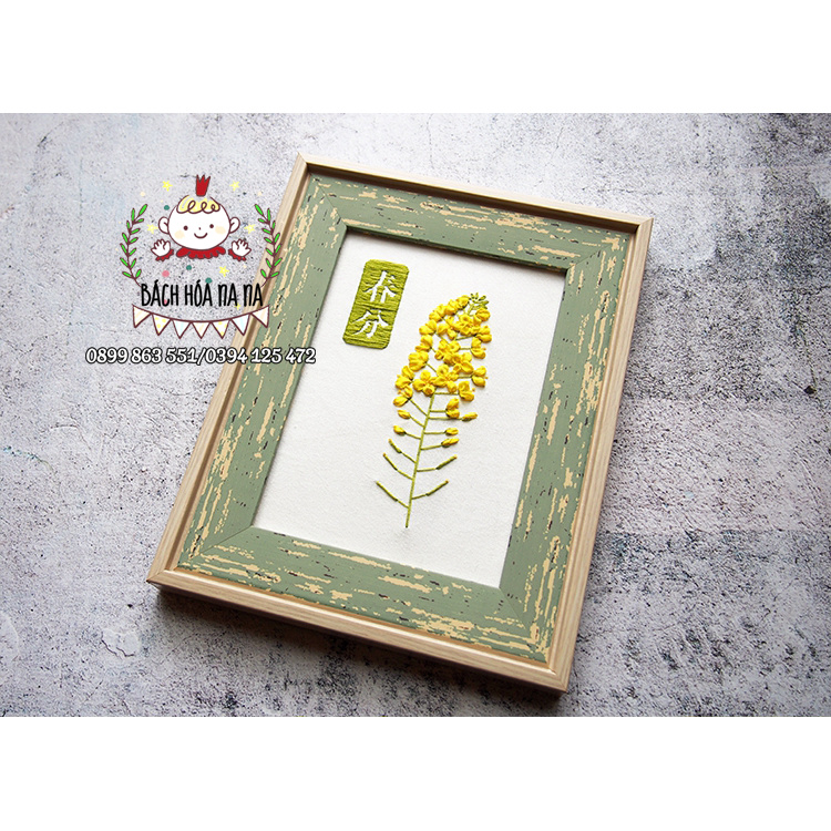 DIY Bộ kit thêu hoa 3D blueberry, kit tập thêu mẫu hoa hoa , hồng leo -bách hóa na na Handmade