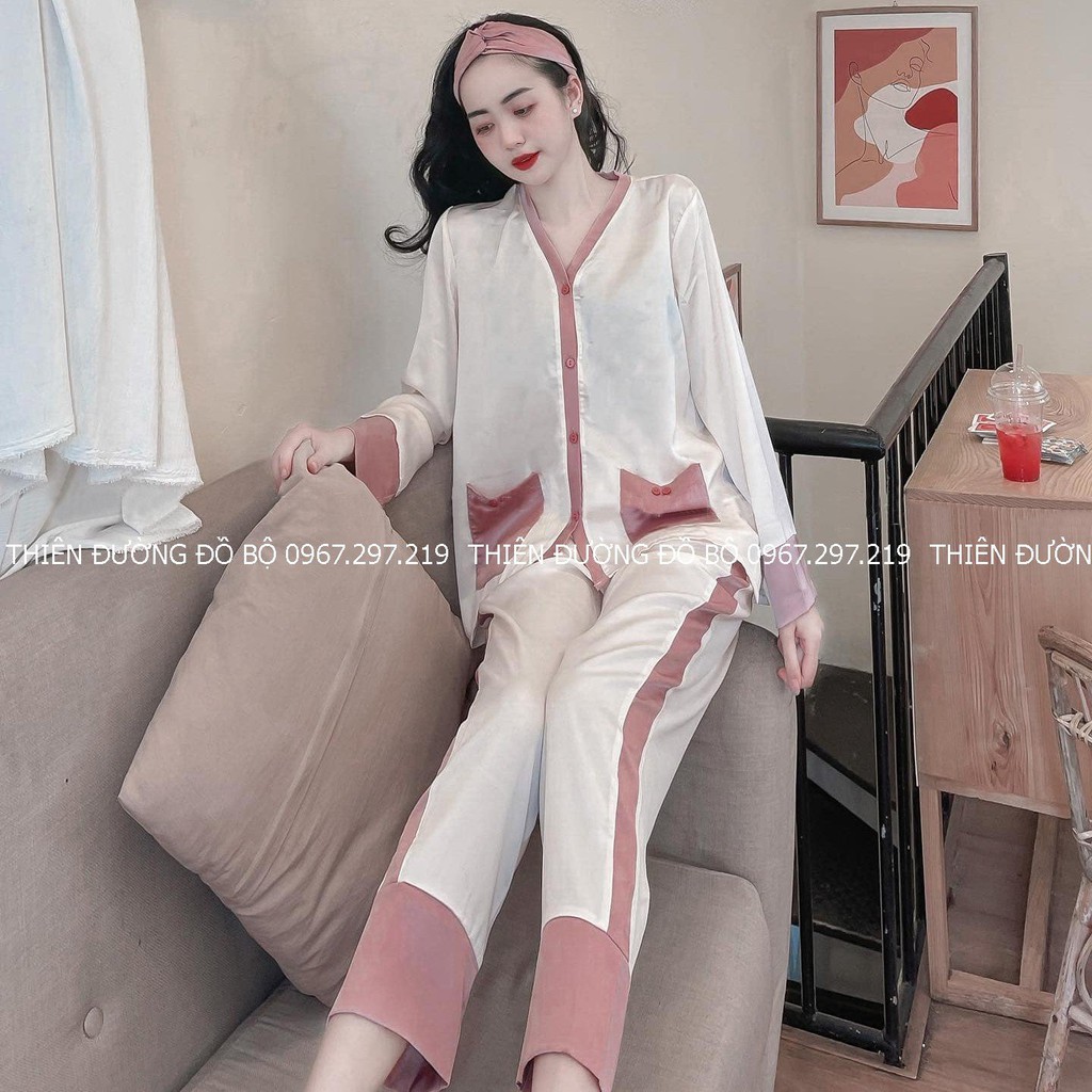 ⚡️FRESHIP XTRA⚡️Đồ Ngủ Pijama, Đồ ngủ pijama lụa Ngọc Trai Fullsize Đủ màu Tặng Kèm Băng Đô Đội Đầu | BigBuy360 - bigbuy360.vn