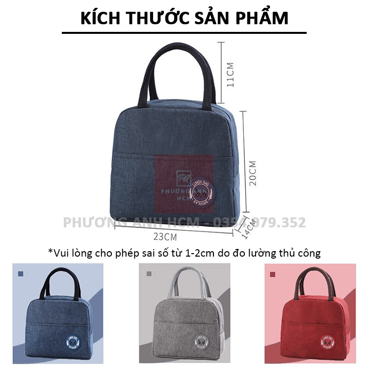 Túi Giữ Nhiệt Đựng Hộp Cơm - Túi Đựng Đồ, Thức Ăn, Bình Nước LUNCH BAG