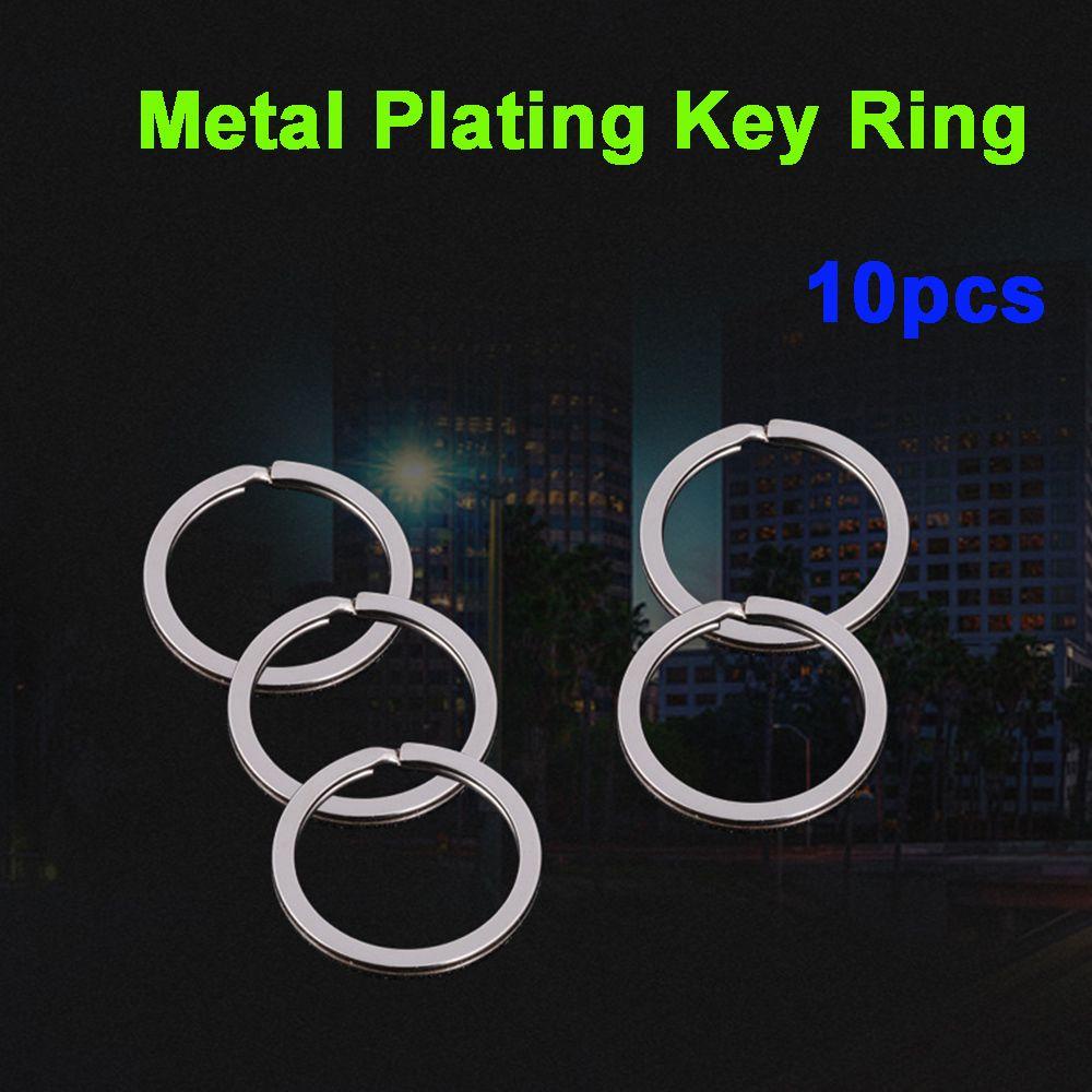Set 10 Móc Chìa Khóa Mạ Kim Loại 30mm