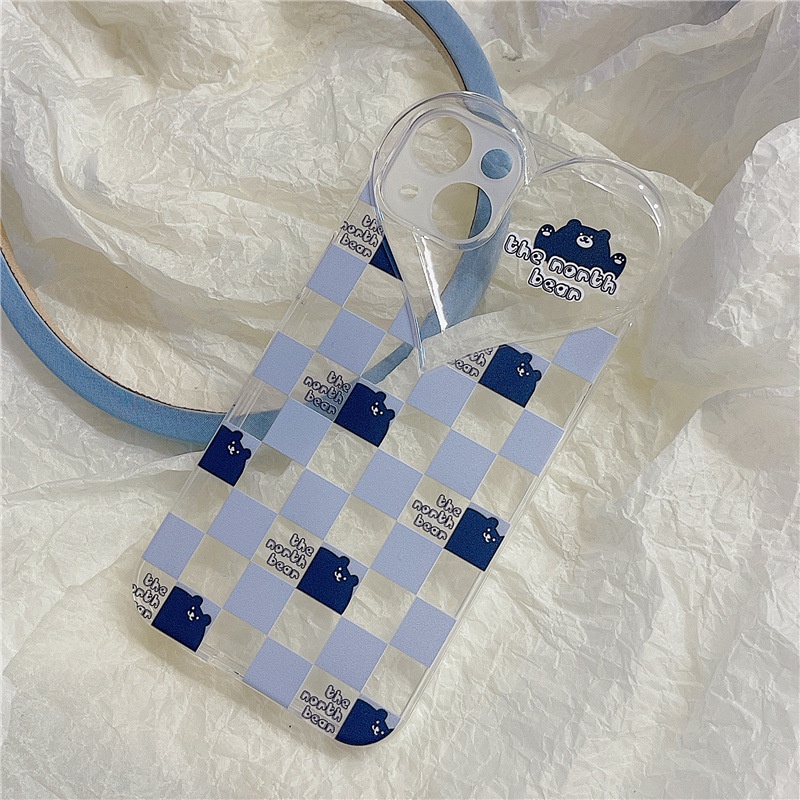 Ốp lưng iphone Ốp Điện Thoại Trong Suốt Họa Tiết Gấu Bắc Cực Cho Apple 14proPro 6/6splus/7/7plus/8/8plus/x/xr/xs/11/14pro/13/pro/max/plus/promax Dinuo case