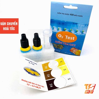 Bộ Kiểm Tra Oxy Có Ống Nghiệm - 2 Chai Test O2 Cho Hồ Cá, Bể Thủy Sinh
