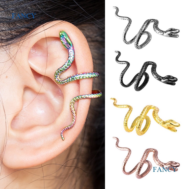 Khuyên Kẹp Vành Tai Hình Rắn Đơn Giản Thời Trang Cho Nam Và Nữ