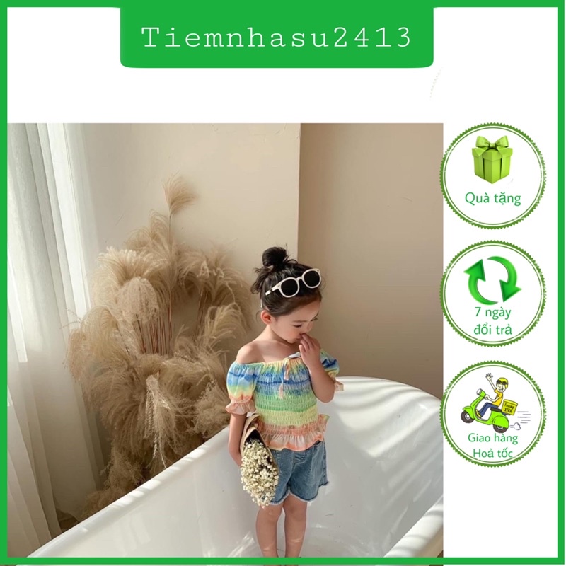 Quần áo bé gái - Bộ quần áo cầu vồng cực xinh (08-18kg) - Tiệm nhà Su