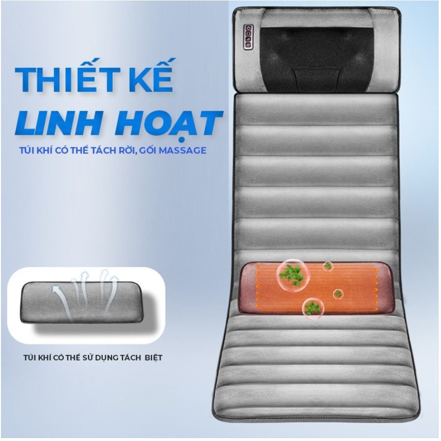 Đệm MASSAGE MATTRESS toàn thân đa điểm rung (kèm gối) - bảo hành 12 tháng