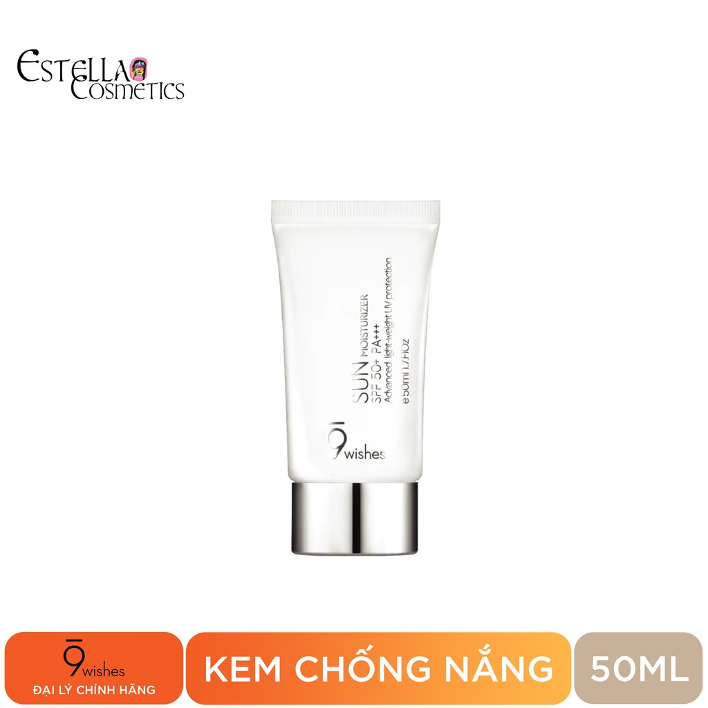 Kem Chống Nắng 9 Wishes Sun Moisturizer Spf 50+ Pa+++ 50ml