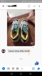 [SALE+ảnh thật] giày triples trắng xanh 36-43