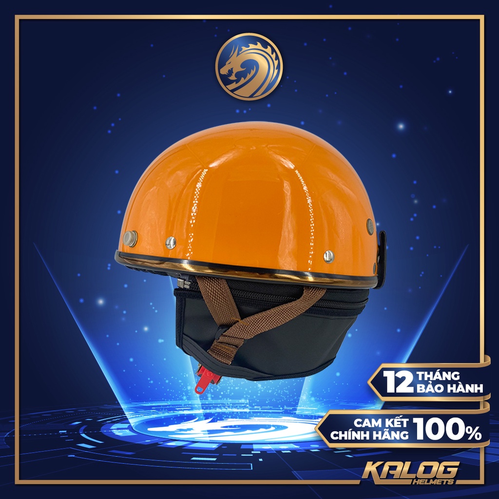 Mũ bảo hiểm 1/2 đầu Napoli Haley cao cấp Freesize 55-58 cm - Bảo hành 12 tháng