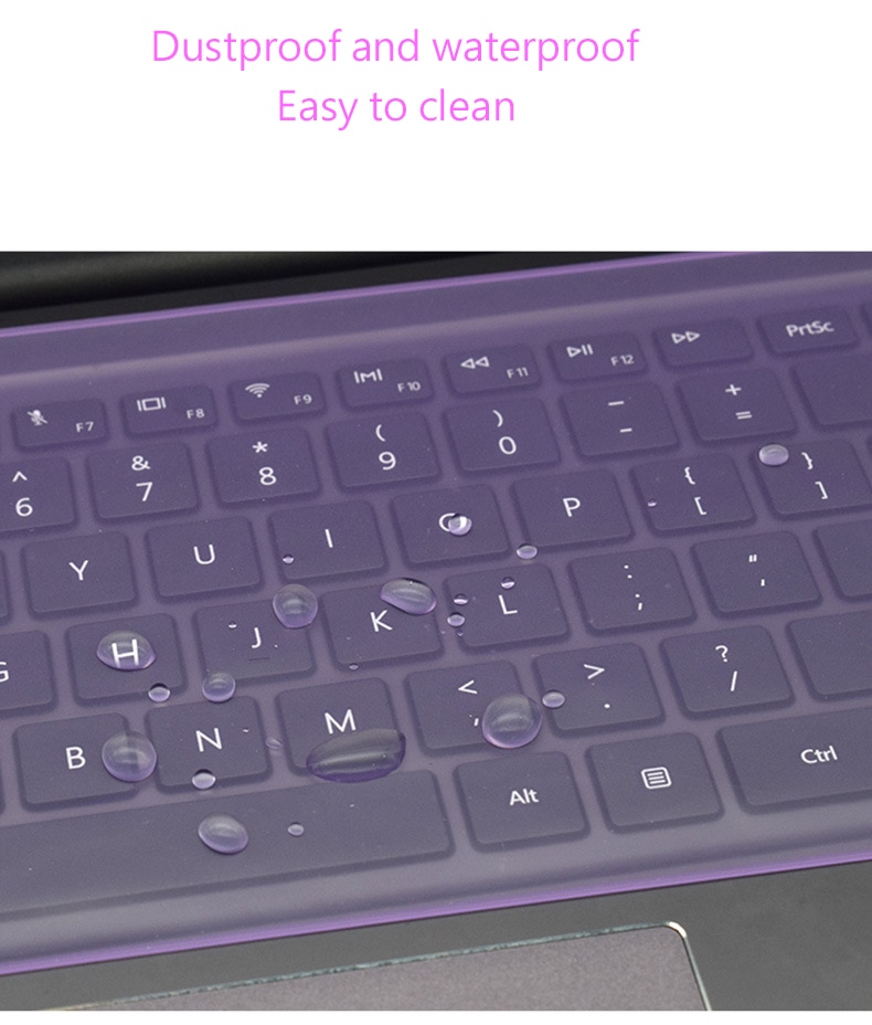 Tấm phủ bàn phím silicon chống nước chống bụi thích hợp cho Macbook 12-14 inch và 15-17 inch