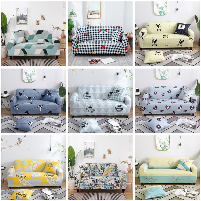 Vỏ Bọc Ghế Sofa Họa Tiết Hình Học Trang Trí Phòng Khách
