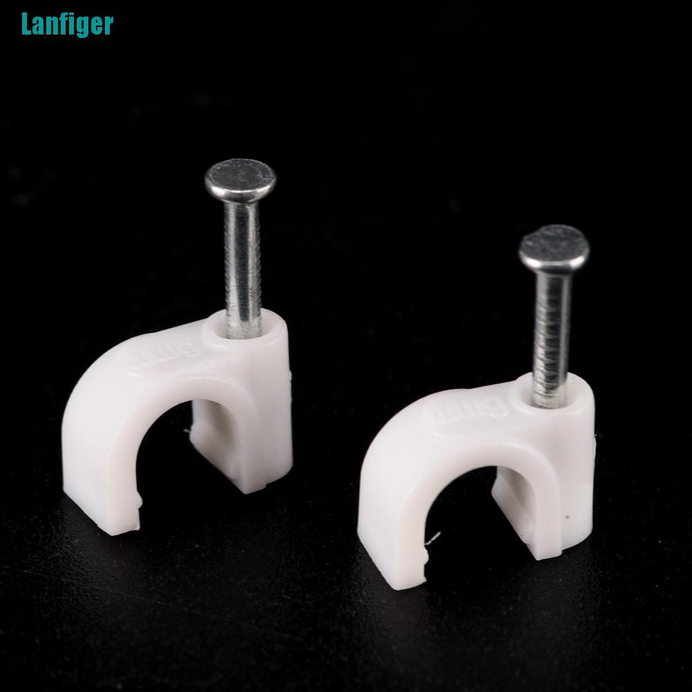 Bộ 100 Kẹp Dây Cáp RG59 Coax Cat5 Cat6