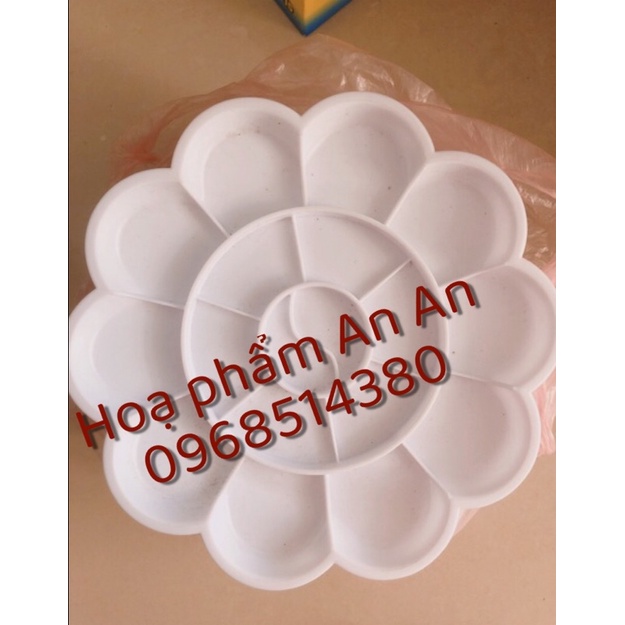 Pallet pha màu hình hoa đào, bảng pha màu/khay pha màu