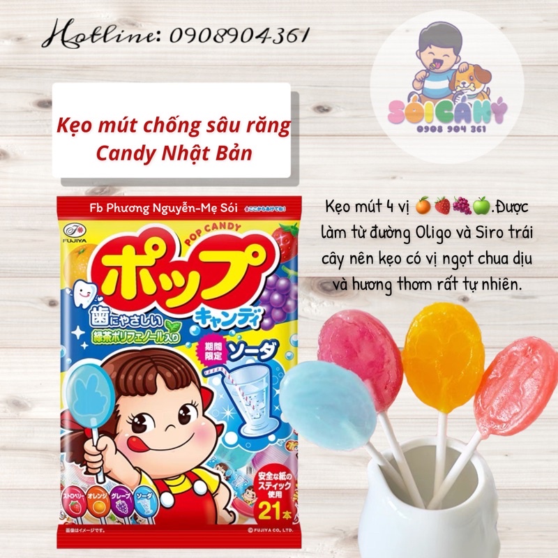 Kẹo mút chống sâu răng Nhật Bản