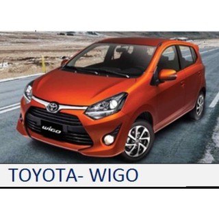 Ốp bậc trong và ngoài titan 8 miếng theo xe toyota wigo