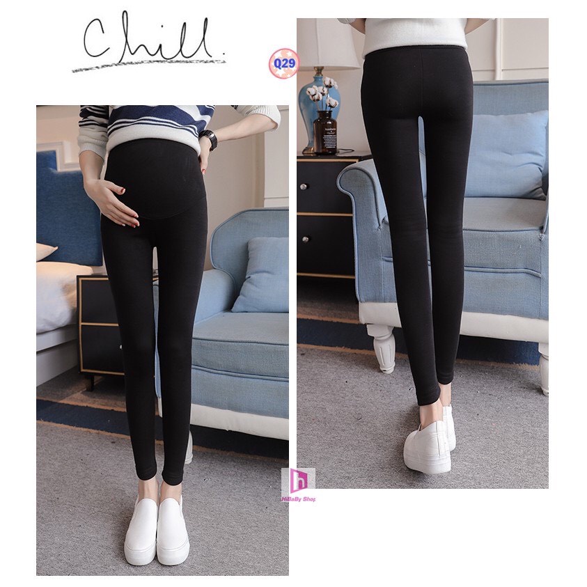 Quần Legging Bầu Chất liệu quần cotton, mềm mại