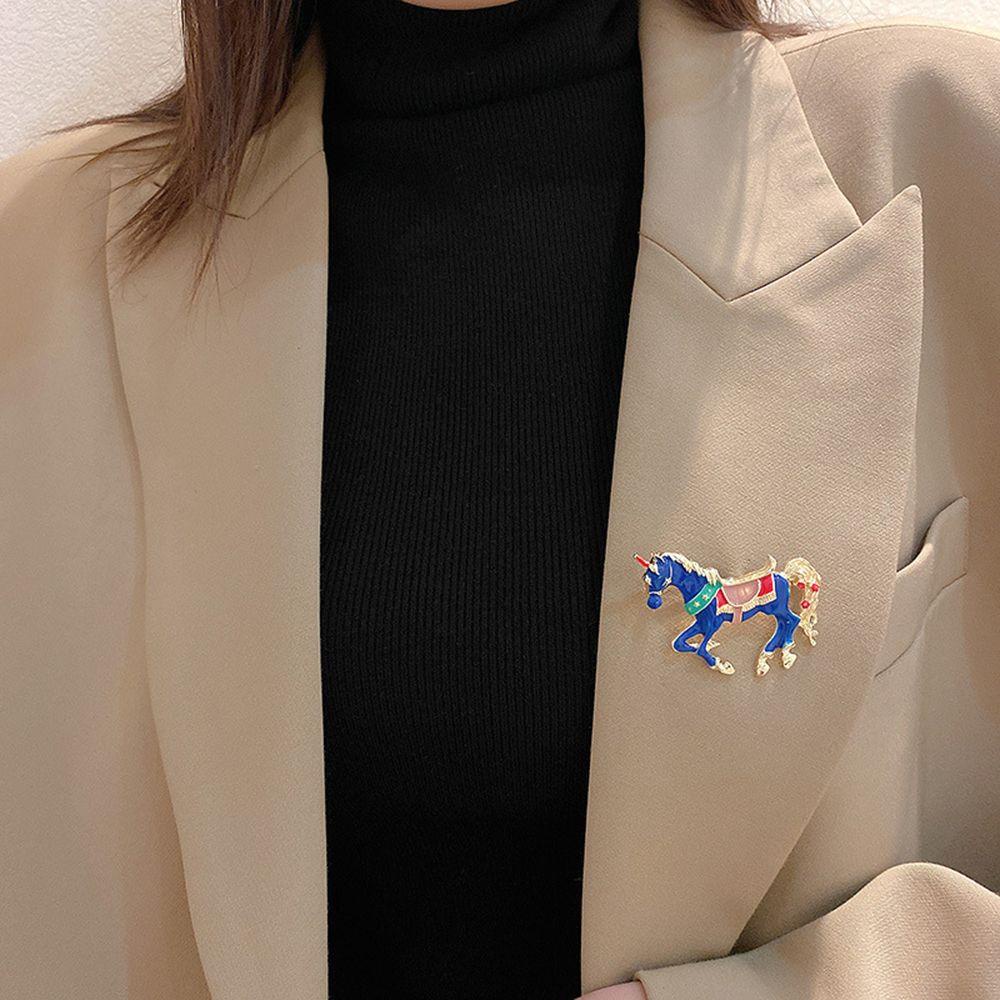 JARRED Ghim Cài Áo Hình Kỳ Lân Tráng Men Dễ Thương