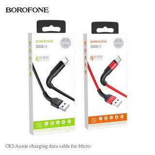 Cáp sạc nhanh borofone ck3 microusb qc3.0 2.4a chính hãng