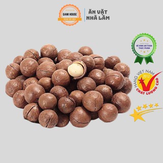 Hạt Macca Úc Vỏ Nứt Tự Nhiên Ăn Liền Tặng Kèm Đồ Khui Hạt Hũ 500g - Đồ Ăn Vặt