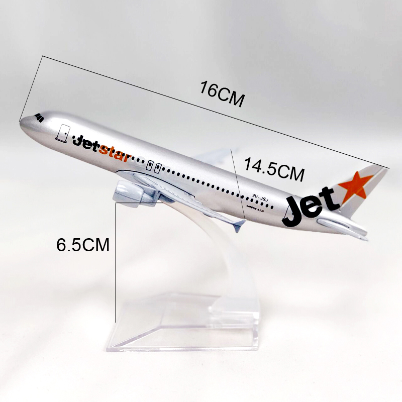 AIRCRAFT MODEL Mô Hình Máy Bay Jetstar Airways Airbus 320 A320 16cm
