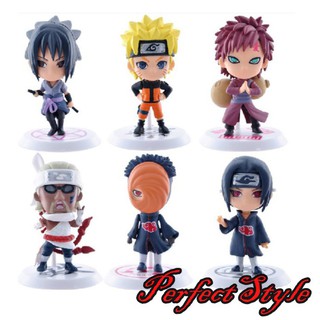 Mô Hình 6 nhân vật naruto chibi