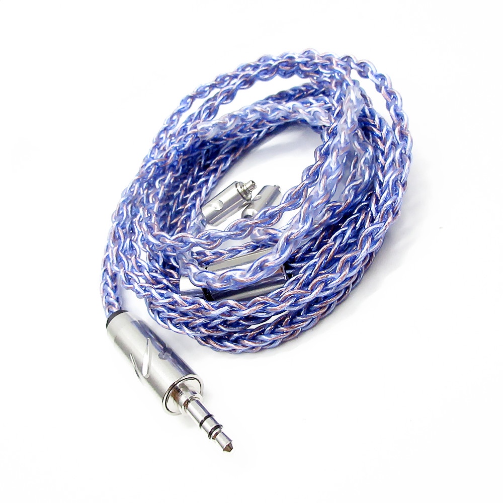 Dây Cáp Nối Tai Nghe 8 Shares 240 Lõi MMCX 2Pin 0.78mm Bằng Đồng Mạ Bạc Cho Kxs Aria EDX PRO ESX AS16 PRO