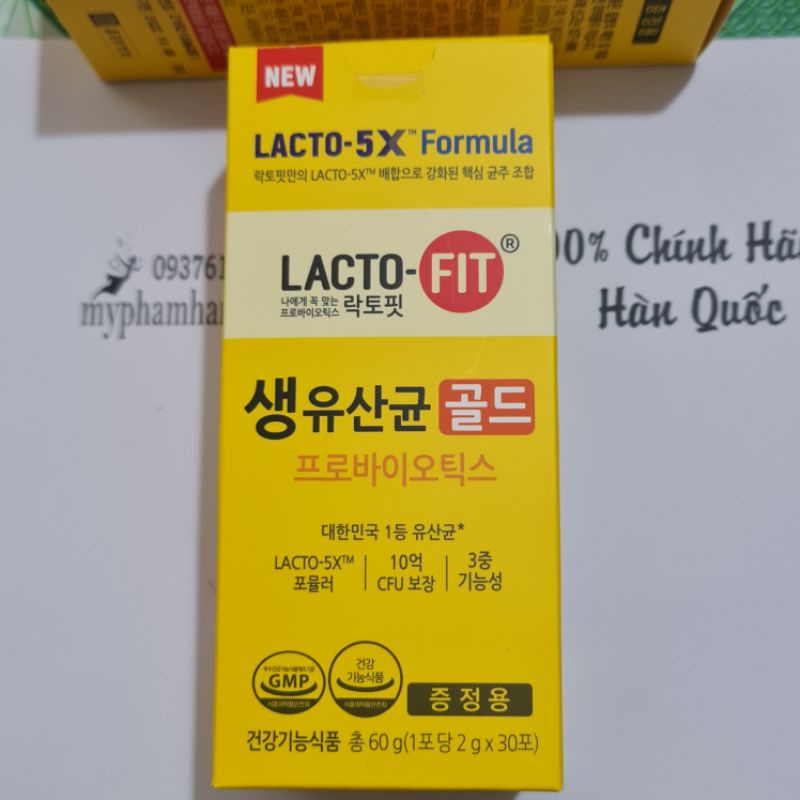 Hộp 50 gói MEN VI SINH LACTO-FIT HÀN QUỐC