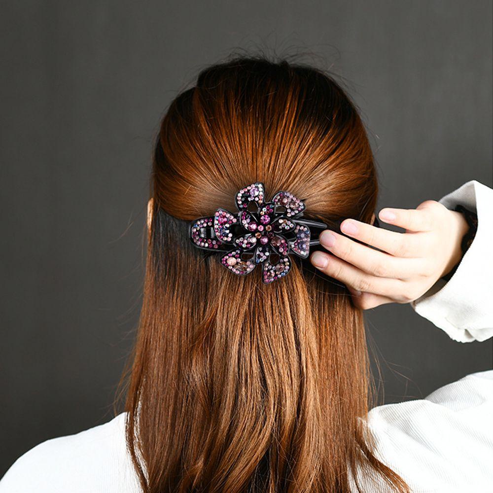 Kẹp Tóc Đuôi Ngựa Phong Cách Vintage Cho Nữ WMES15H Giá Đỡ|Kẹp Mỏ Vịt Gắn Lò Xo Chuyên Dụng