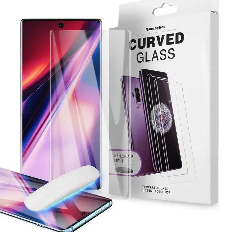 Kính Cường Lực Bảo Vệ Màn Hình Cho Samsung S6 S7 Edge S8 S9 Plus S10 Lite Note 8 9 10 Uv Na