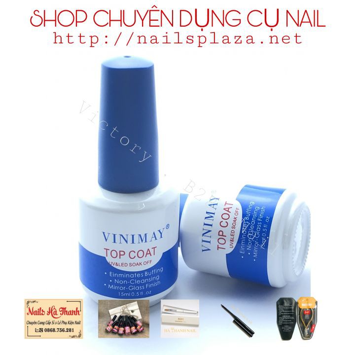 [ Hàng Chính Hãng ] Top Coat , Top Bóng Vinimay 15ml