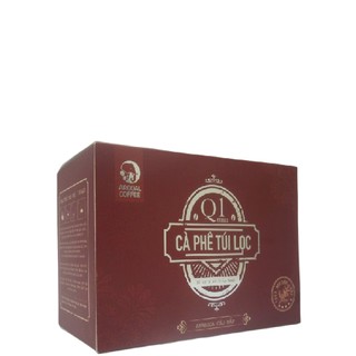 Cà phê túi lọc Arabica ARODAL loại đóng hộp 10 túi 10gram - Q1B, cafe nguyên chất, tốt cho sức khỏe