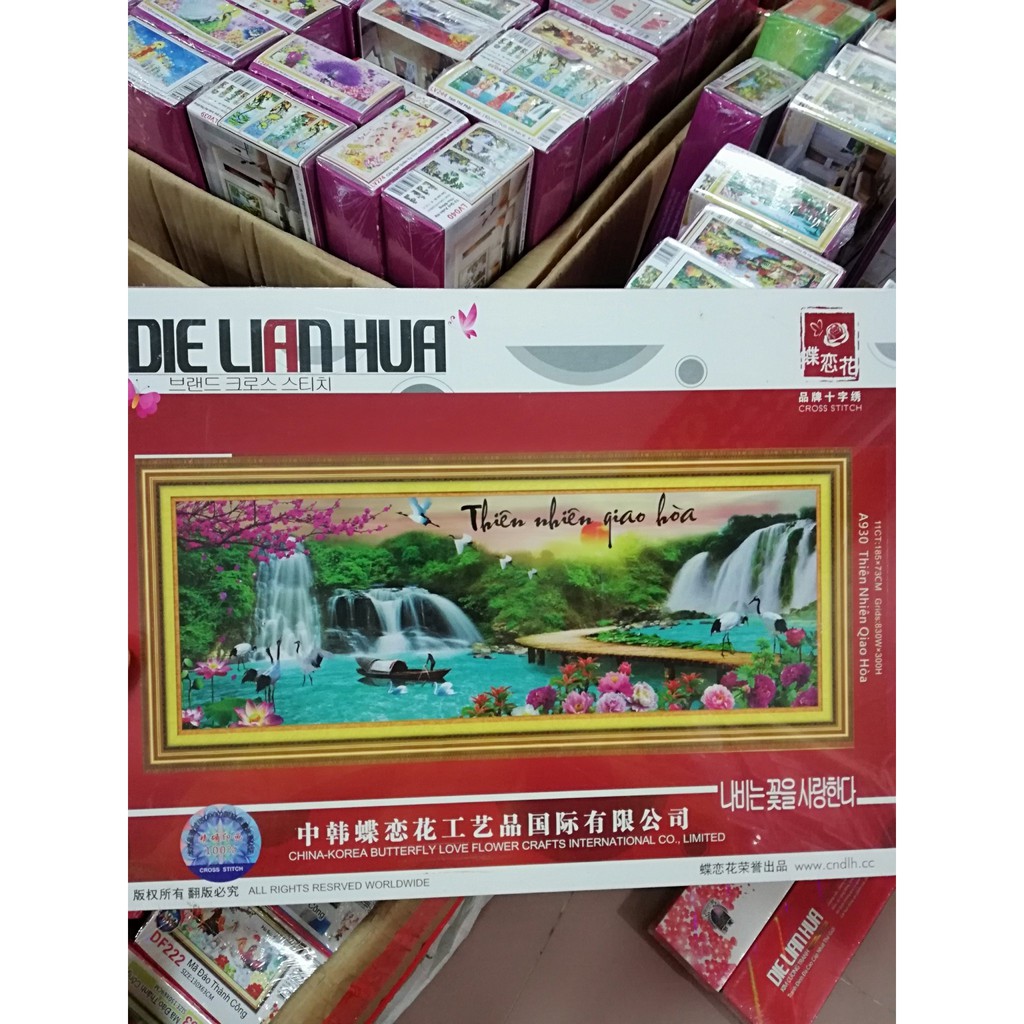 Tranh thêu 3d thiên nhiên giao hòa A930