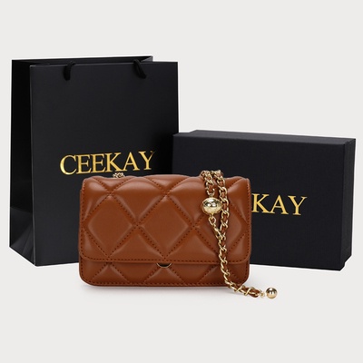 🌸Hàng Order🌸 Túi Xách Nữ CEEKAY Họa Tiết Da Trần Quai Da Phối Xích Đính Quả Lắc Sang Chảnh Nữ Tính 🌸Hàng Quảng Châu