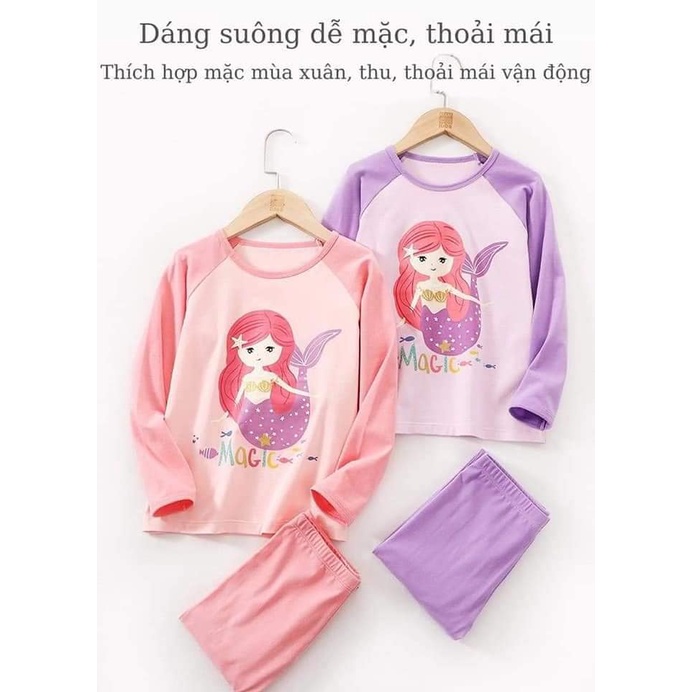 12-40kg Bộ Cotton Dài tay Thu Đông Hãng MamDadKids cho Bé Trai, Bé Gái #tiêncá