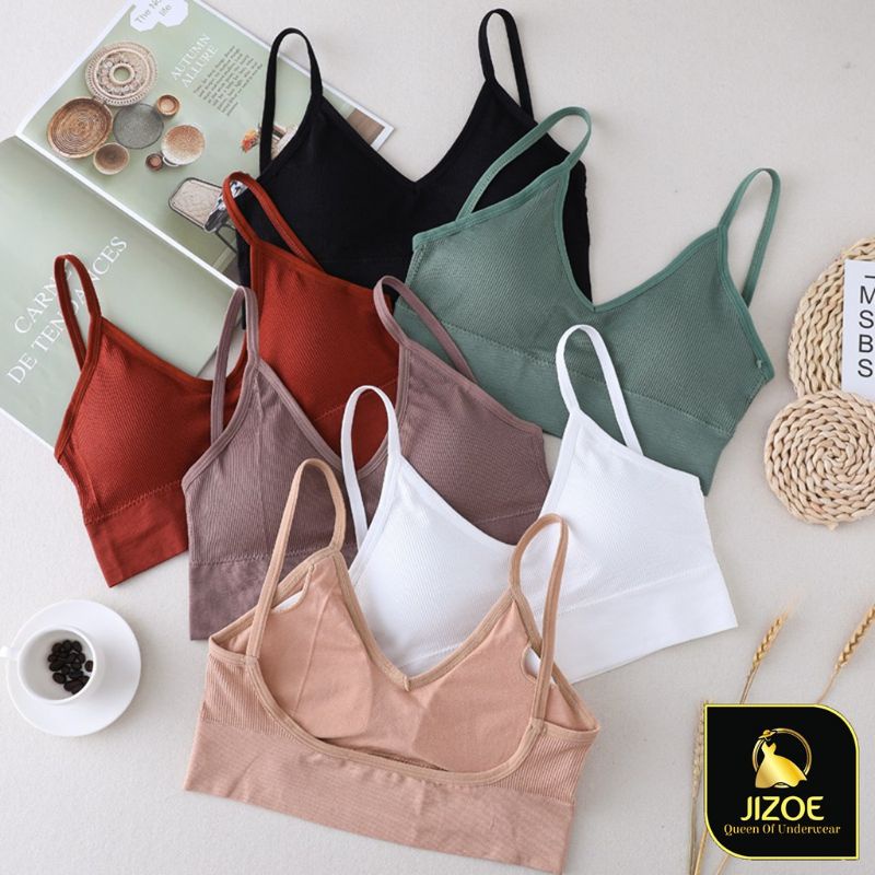 Áo Bra tăm 2 dây khoét lưng chữ U có đệm mút