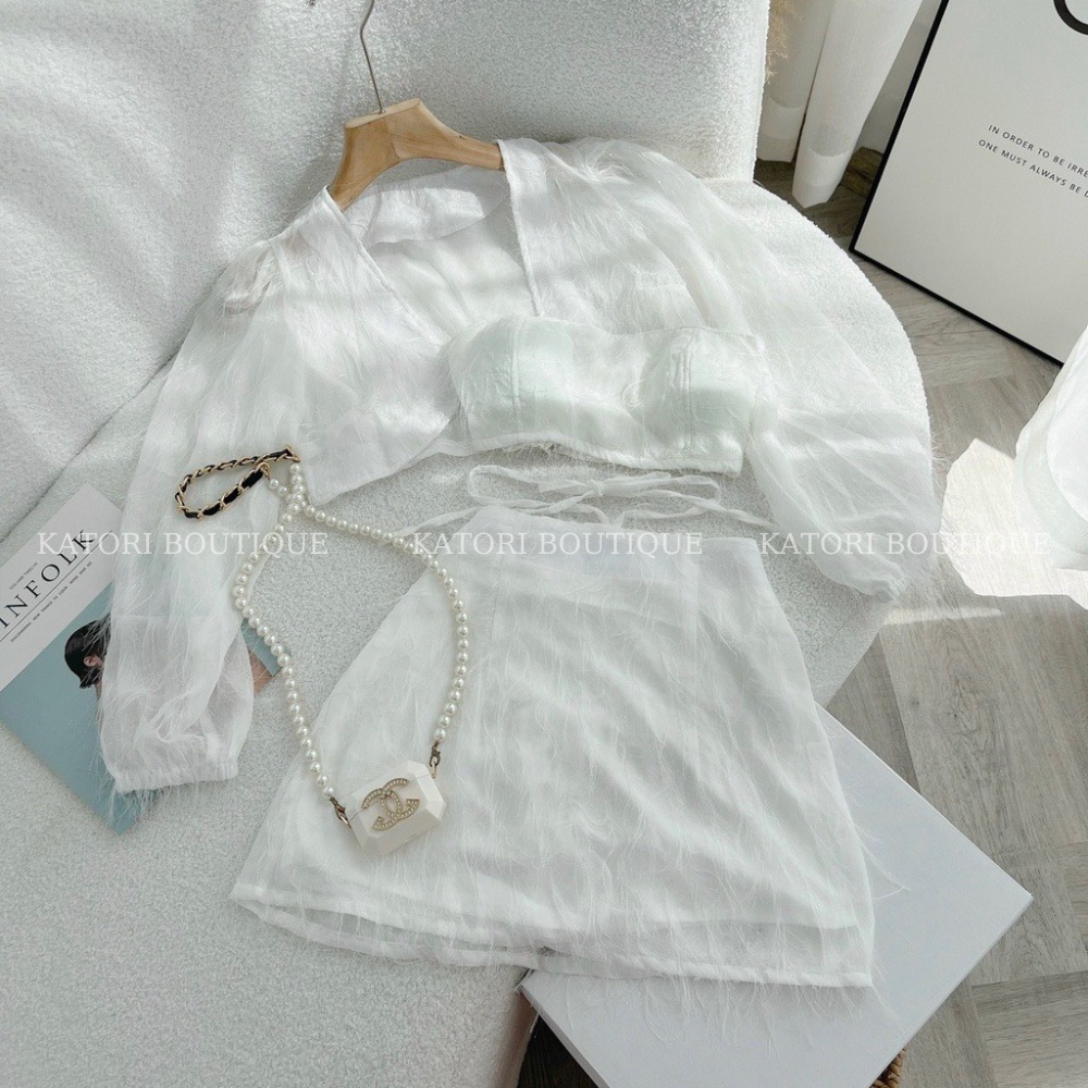 Set 3 Món Cup Lông Xù