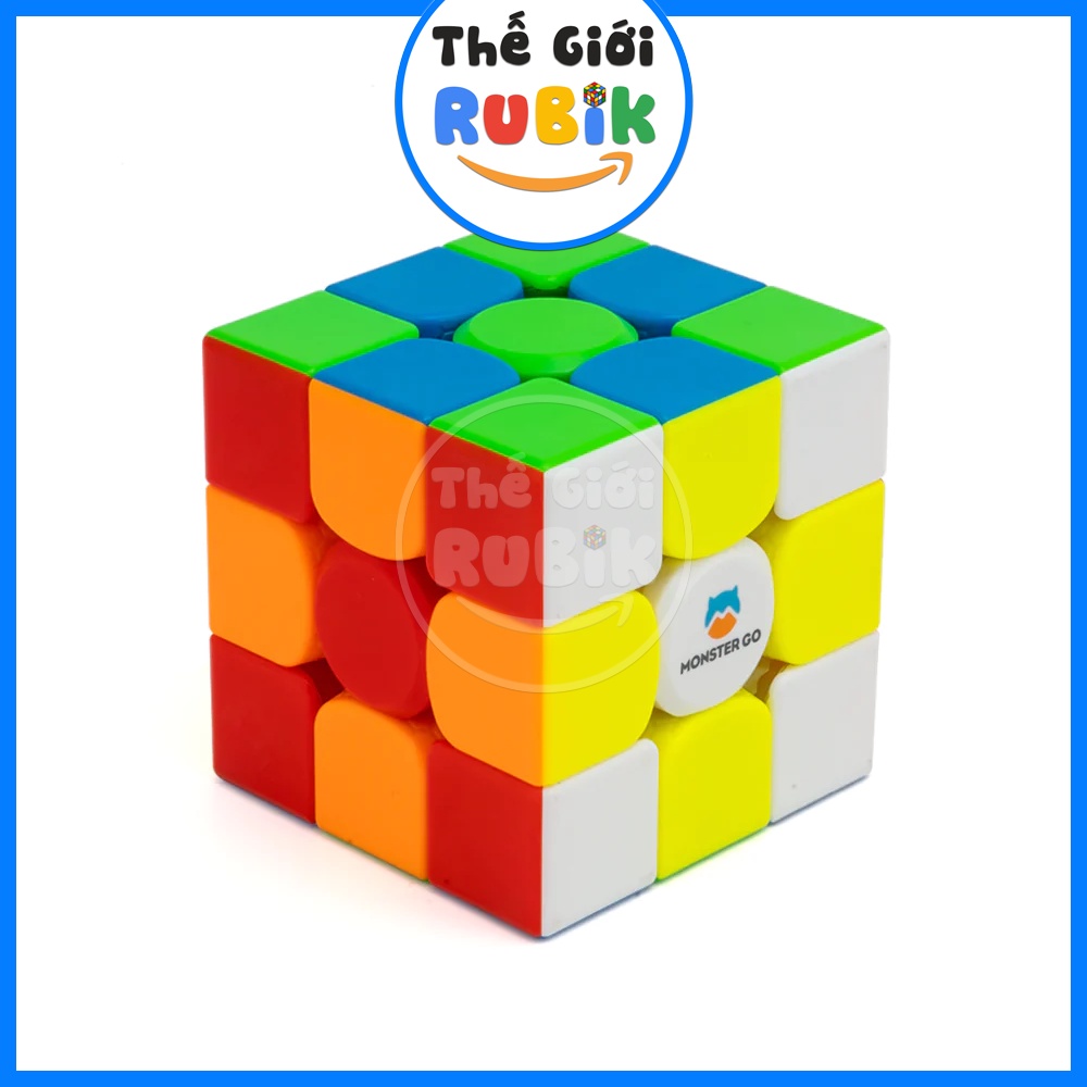 Rubik GAN Monster GO 2x2 / 3x3 / Pyraminx / Skewb Stickerless - Monster GO 3x3 M Có Nam Châm | Thế Giới Rubik