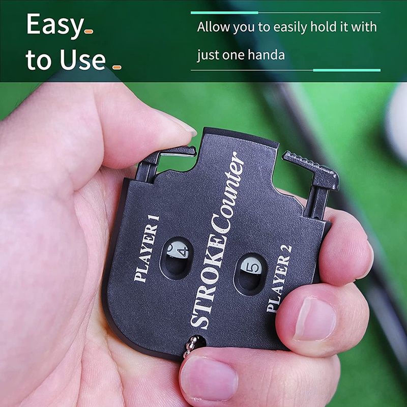 Dụng Cụ Đếm Điểm Chơi Golf Mini Có Móc Khóa 2 Số