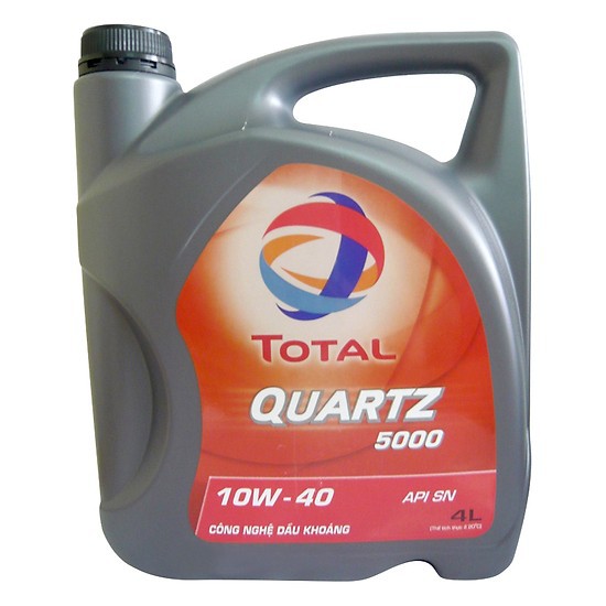Dầu nhớt xe ô tô Total Quartz 5000 10W40 (4L)