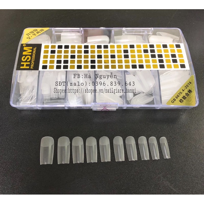 MÓNG ÚP HSM  VUÔNG NHÁM SẴN, MÓNG ÚP NHÁM HSM CHUẨN PHOM, MỎNG,DẺO