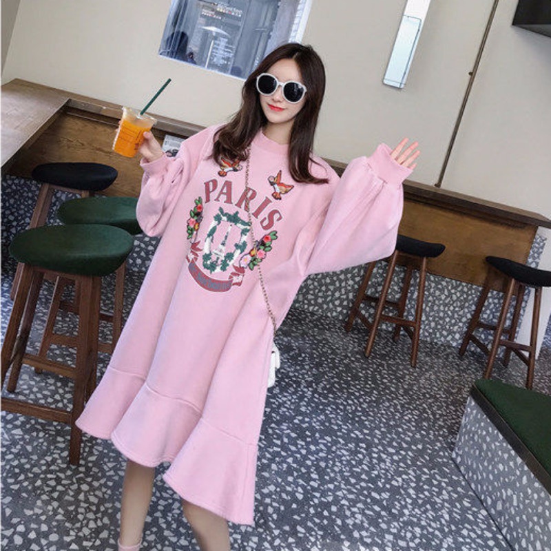 Áo sweater Dáng Rộng In Họa Tiết Thời Trang Thu Đông Hàn Quốc Cho Nữ